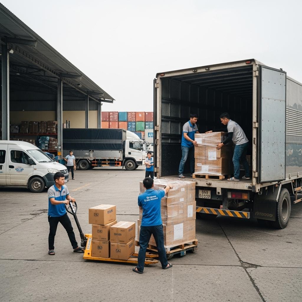 Quy trình gửi hàng qua chành xe về miền Tây là gì?