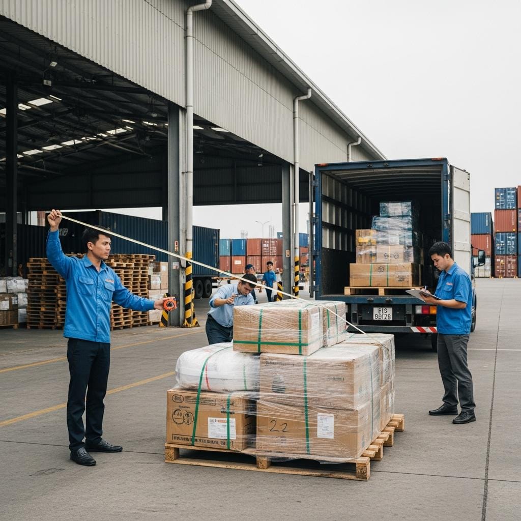 Chi phí gửi hàng xe tải tính theo khối