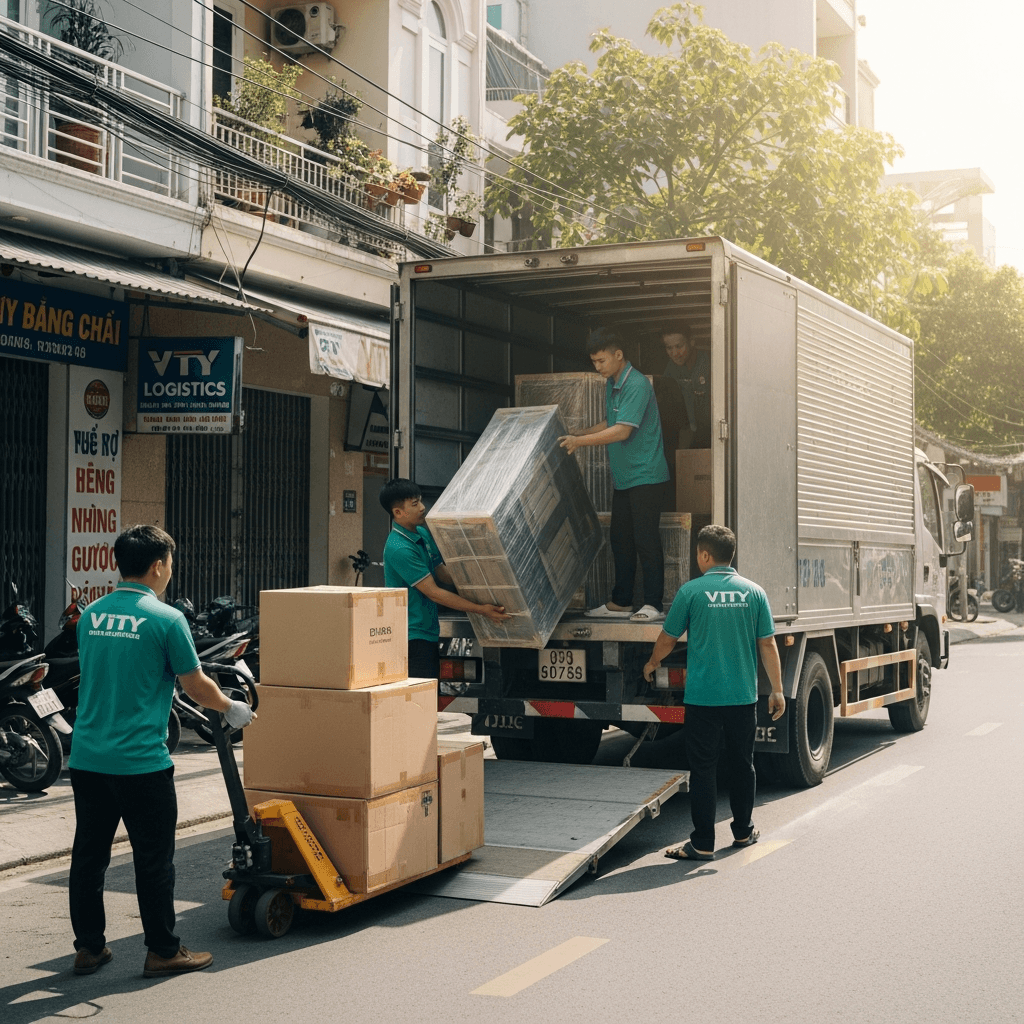  Quy trình thực hiện dịch vụ chuyển nhà của VTY Logistics 