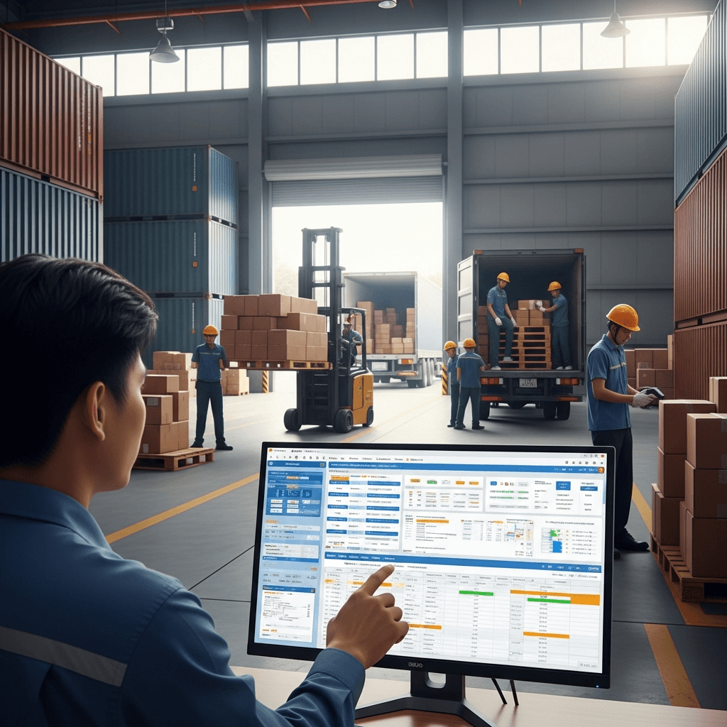 Quy trình ghép hàng từ Sài Gòn tại VTY Logistics