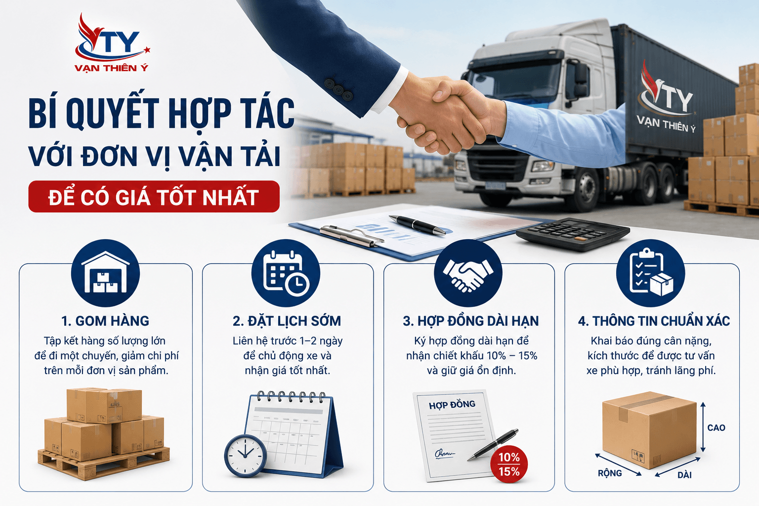 Bí quyết hợp tác với các đơn vị vận tải để có giá tốt nhất