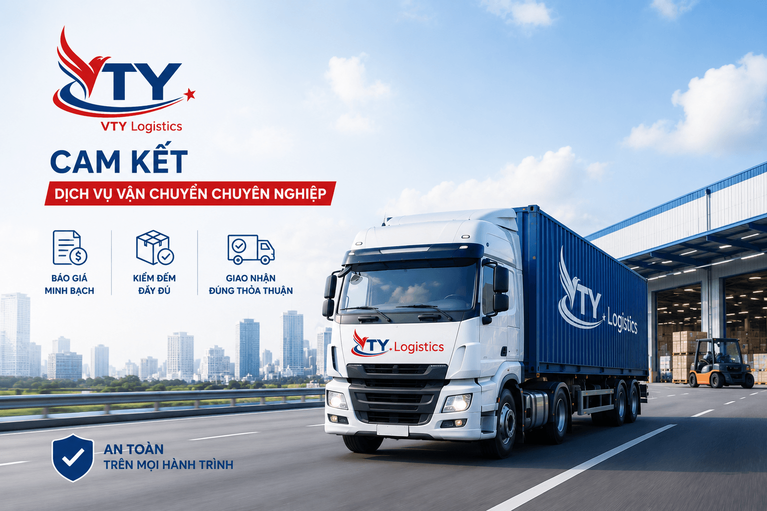Cam kết mang đến dịch vụ vận chuyển chuyên nghiệp