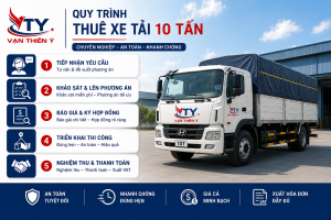 Quy trình cho thuê xe tải 10 tấn chuyên nghiệp